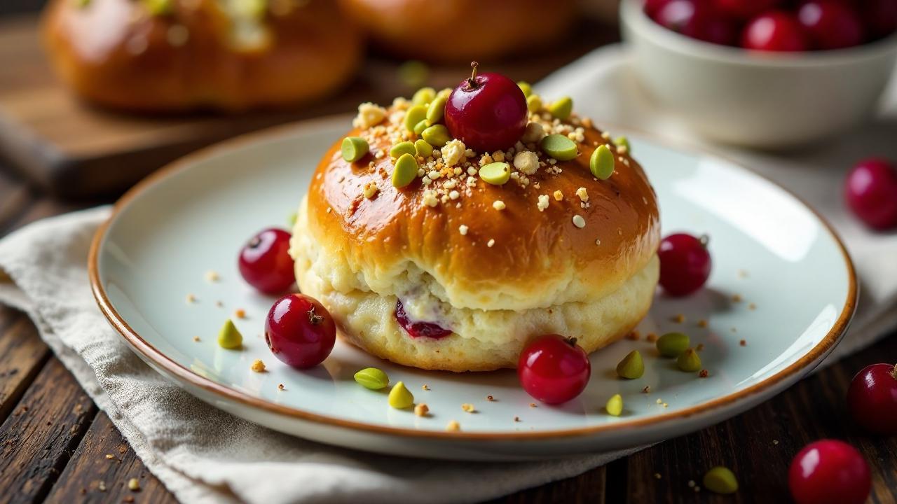 Cranberry-Pistazien-Milchbrötchen