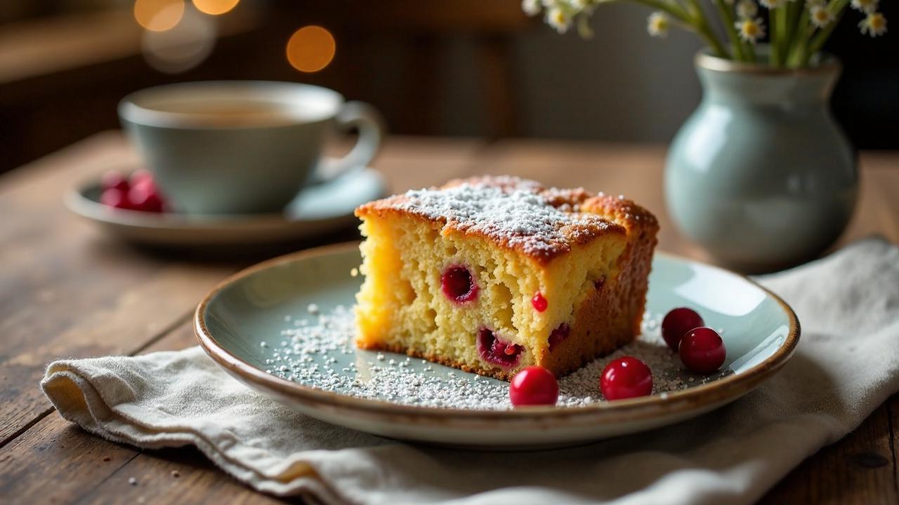 Cranberry Welsh Cake - Kranbeeren-Walisischer Kuchen