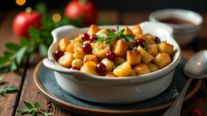 Cranberry and Leek Stuffing - Cranberry-Lauch-Füllung