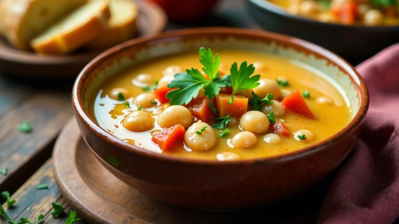 Cremige Fasolada-Bohnensuppe