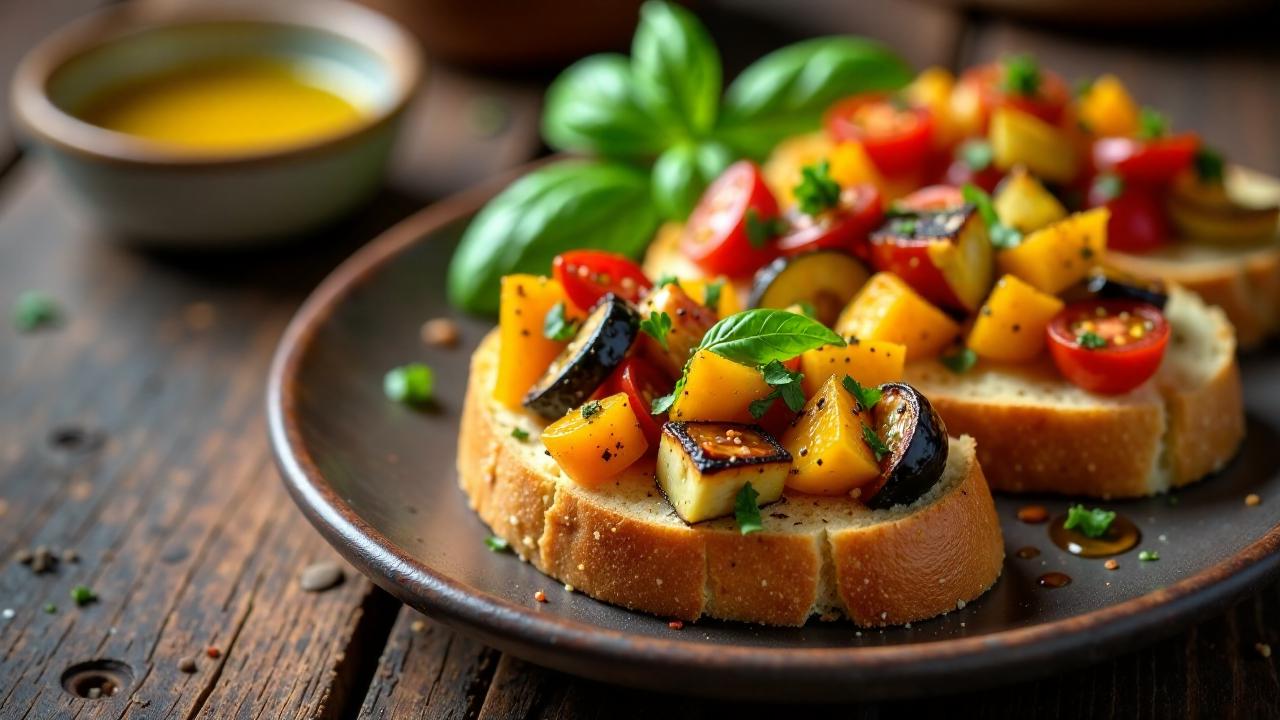 Creole Ratatouille Bruschetta