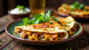 **Crispy Pork Quesadilla**