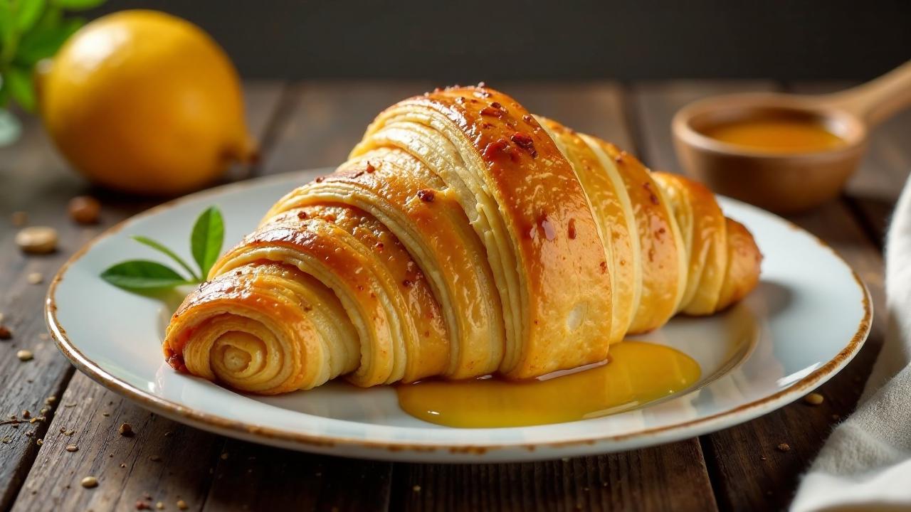 Croissants mit Frischkäse und Honig