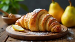 Croissants mit Ingwer und Birne