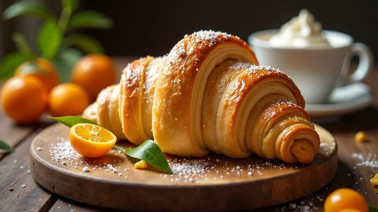 Croissants mit Kumquat und Vanille