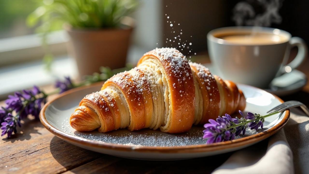 Croissants mit Lavendel-Zucker