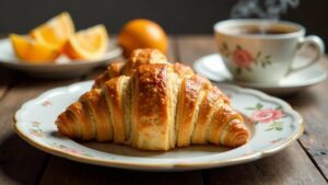 Croissants mit Mandarinen und Vanille