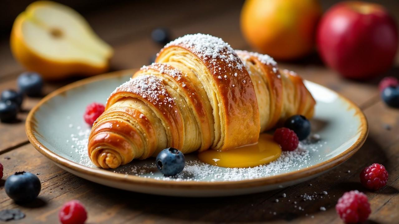 Croissants mit Quittenkompott und Mascarpone