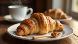 Croissants mit Zimt und Walnüssen