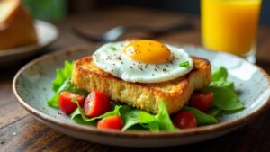 Croque Madame: Croque Monsieur mit Spiegelei