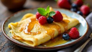 Crêpes mit Zuckerrohrsaft