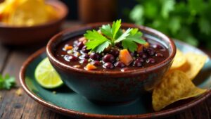 Cuban Black Bean Soup – Kubanische Schwarze-Bohnen-Suppe