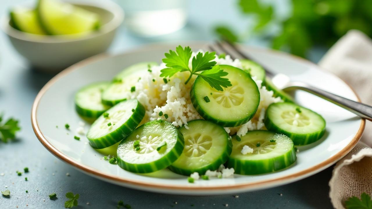 Cucumber Coconut Salad