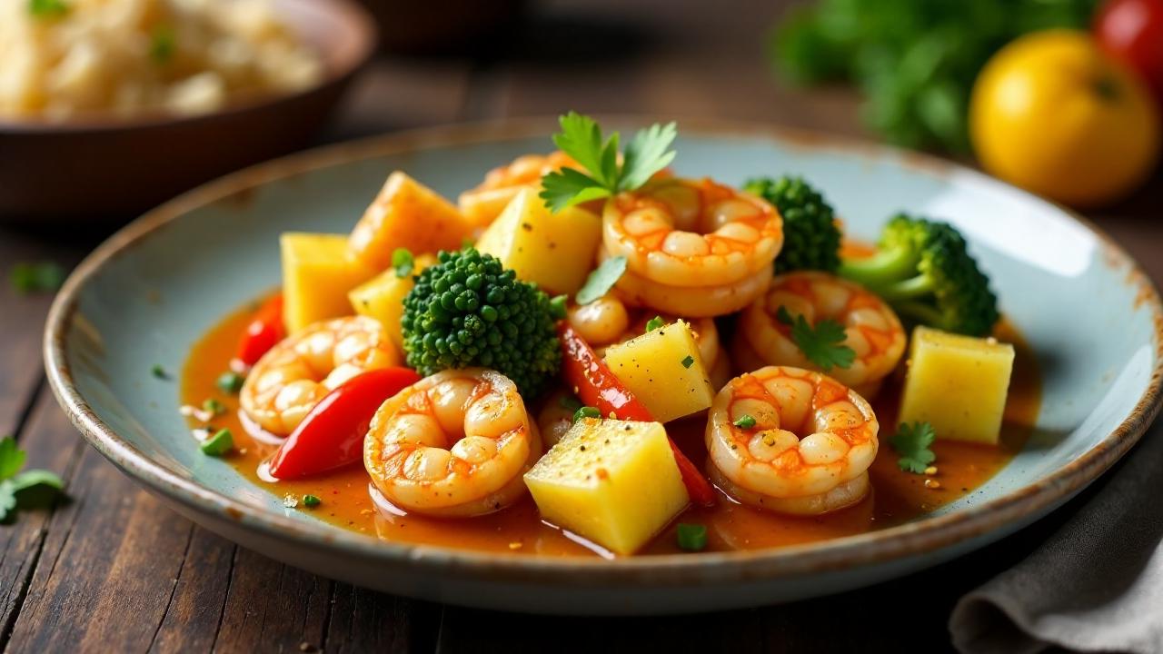 Curried Shrimp and Pineapple Stir-Fry