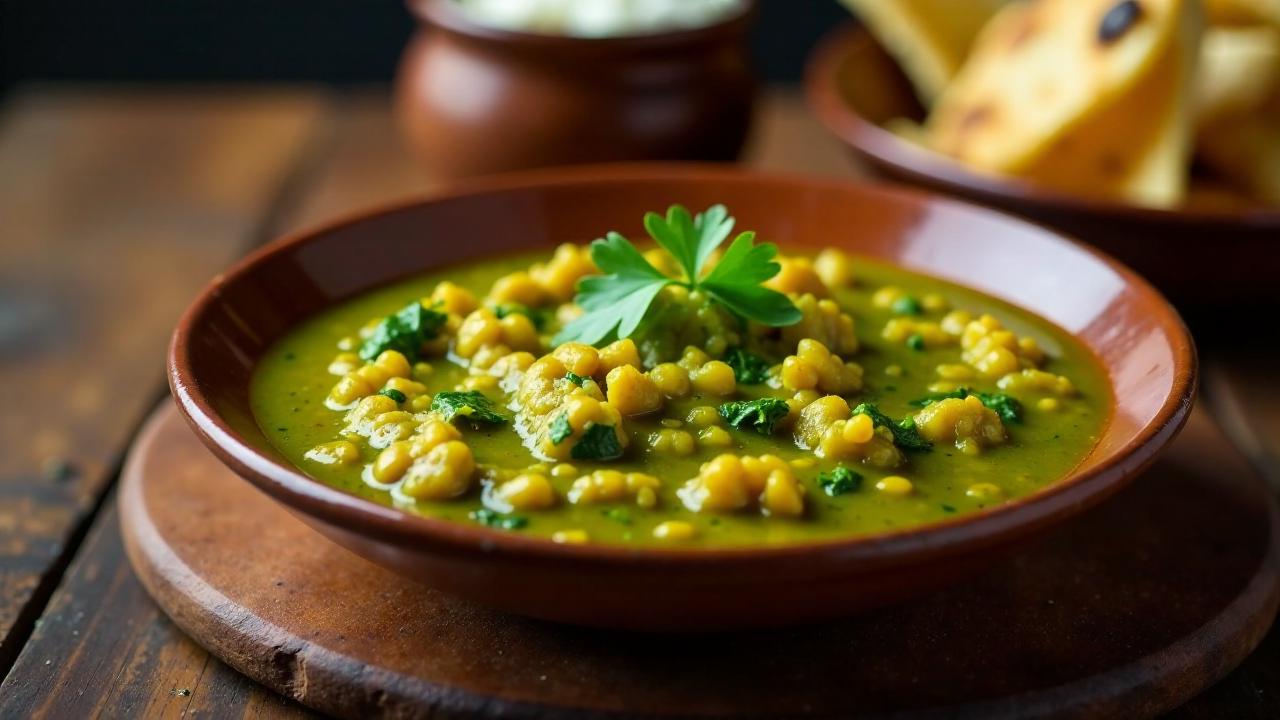 Daal Palak (Linsen mit Spinat)