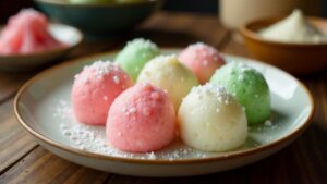 Daifuku Mochi: Süße Klebreiskuchen mit Bohnenpaste