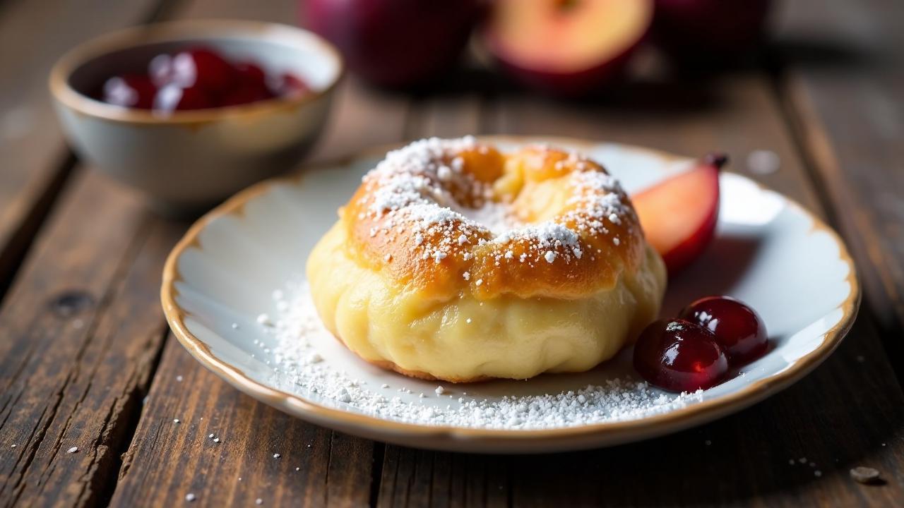 Dampfnudeln mit Pflaumenmus