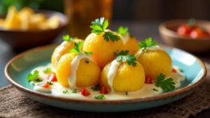 Delhi Aloo Kulfi Chaat – Kühlende Kartoffeleisstiele mit Gewürzen