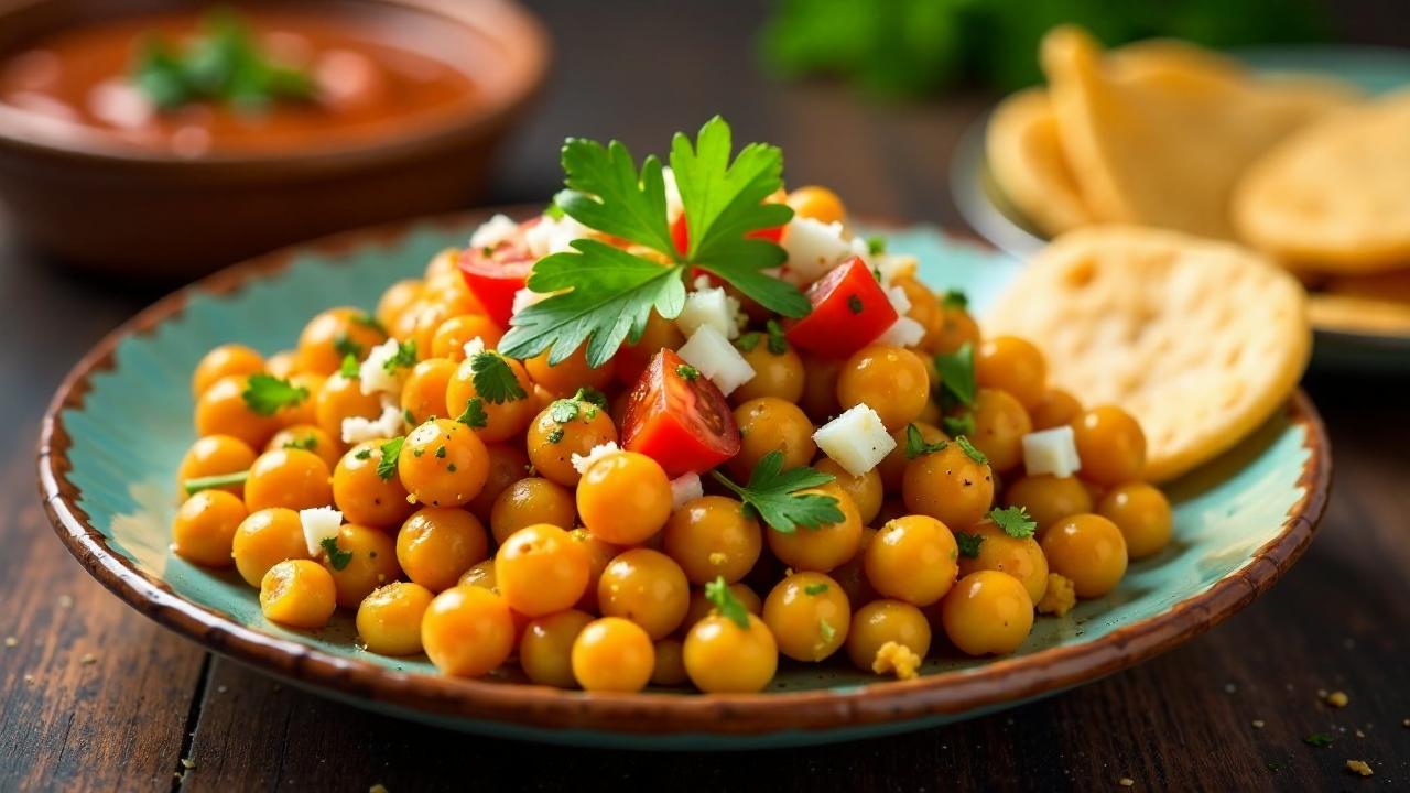 Delhi Chana Mung Chaat – Kichererbsen und Mung mit Chaat Masala