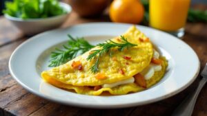 Dill-Zwiebel-Omelette