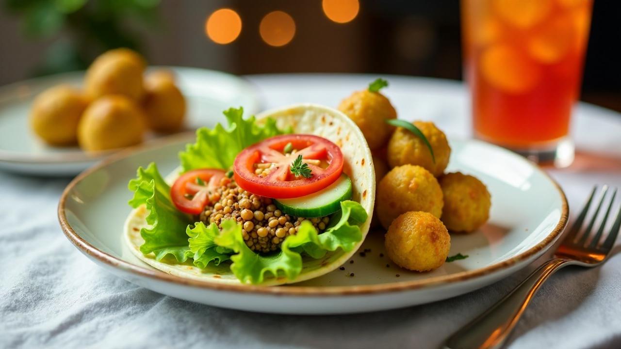 Döner mit Linsenbällchen