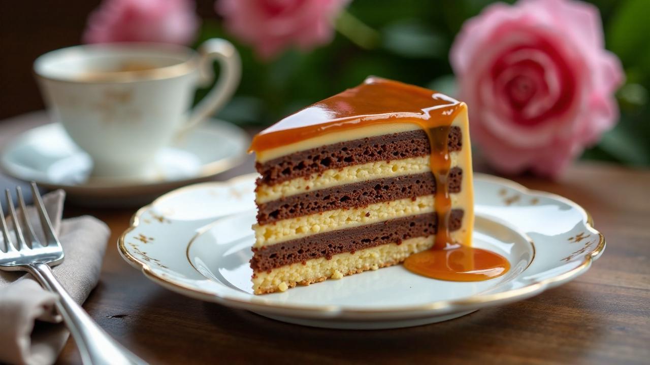 Dobos Torte – Schichtkuchen mit Karamell