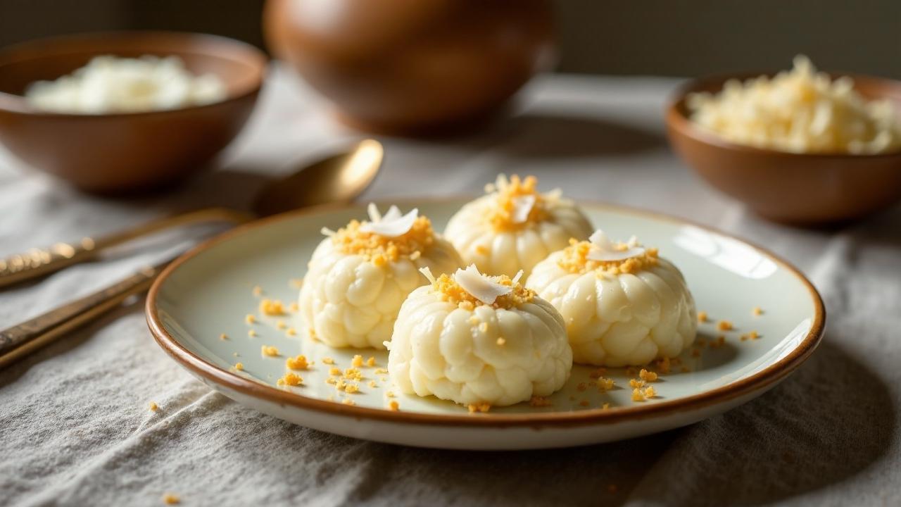 Doi Pithe - Joghurt-gefüllte Reiskuchen