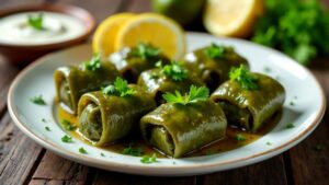 Dolma mit Walnüssen und Kräutern