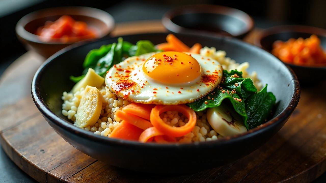 Dolsot Bibimbap (Heiße Steinplatte Bibimbap)