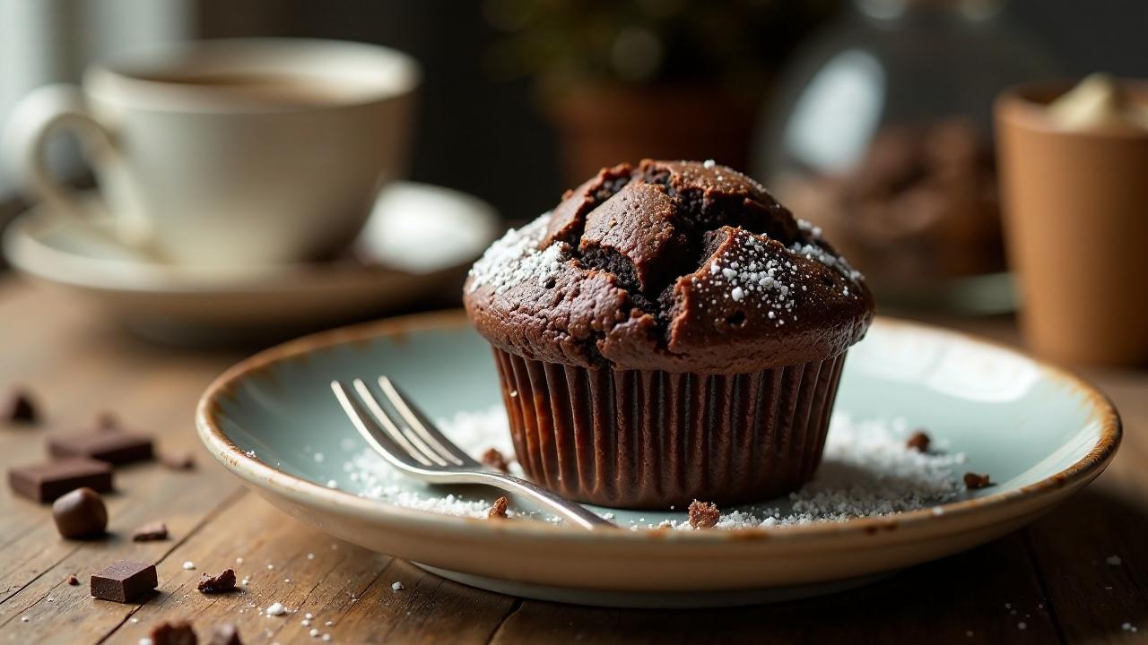 Doppelte Schokoladen-Muffin-Tops