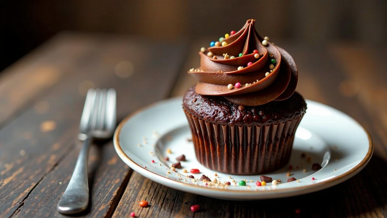 Doppeltes Schoko-Cupcake-Glück