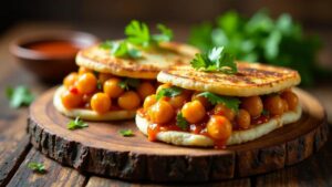 Doubles with Spiced Chickpeas