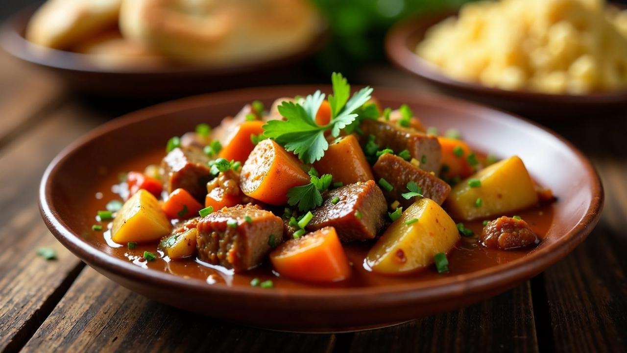 Dreierlei Fleisch-Tajine