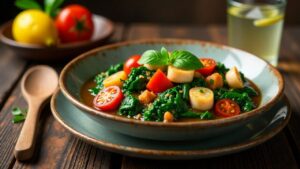 Dry Fish and Spinach Stew