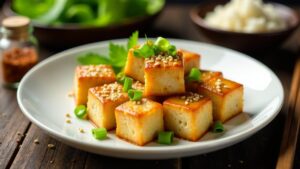 Dubu Jorim (Gebratener Marinierter Tofu)