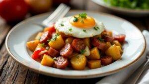 Duck Andouille Hash