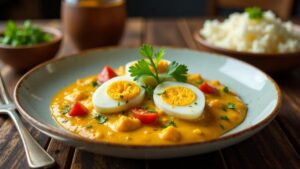 Egg Curry with Coconut Milk