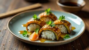 Eggplant Nigiri (Auberginen-Nigiri)