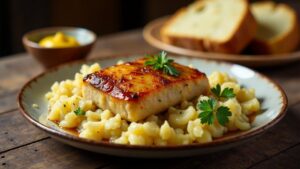 Eisbein-Brotzeitteller mit Sauerkraut