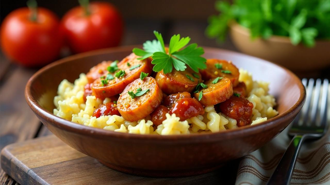 Eisbein-Gulasch mit Sauerkraut