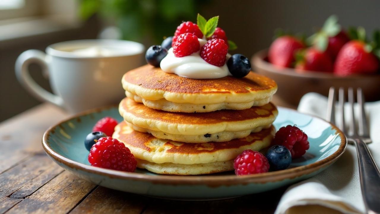 Eiweißreiche Pancakes mit Quark