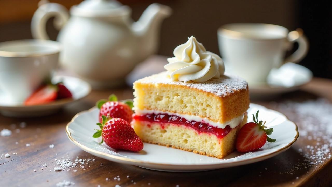 Eleganter Victoria Sponge Cake