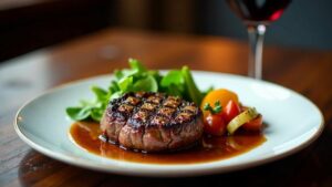 Emu Steak with Native Herbs