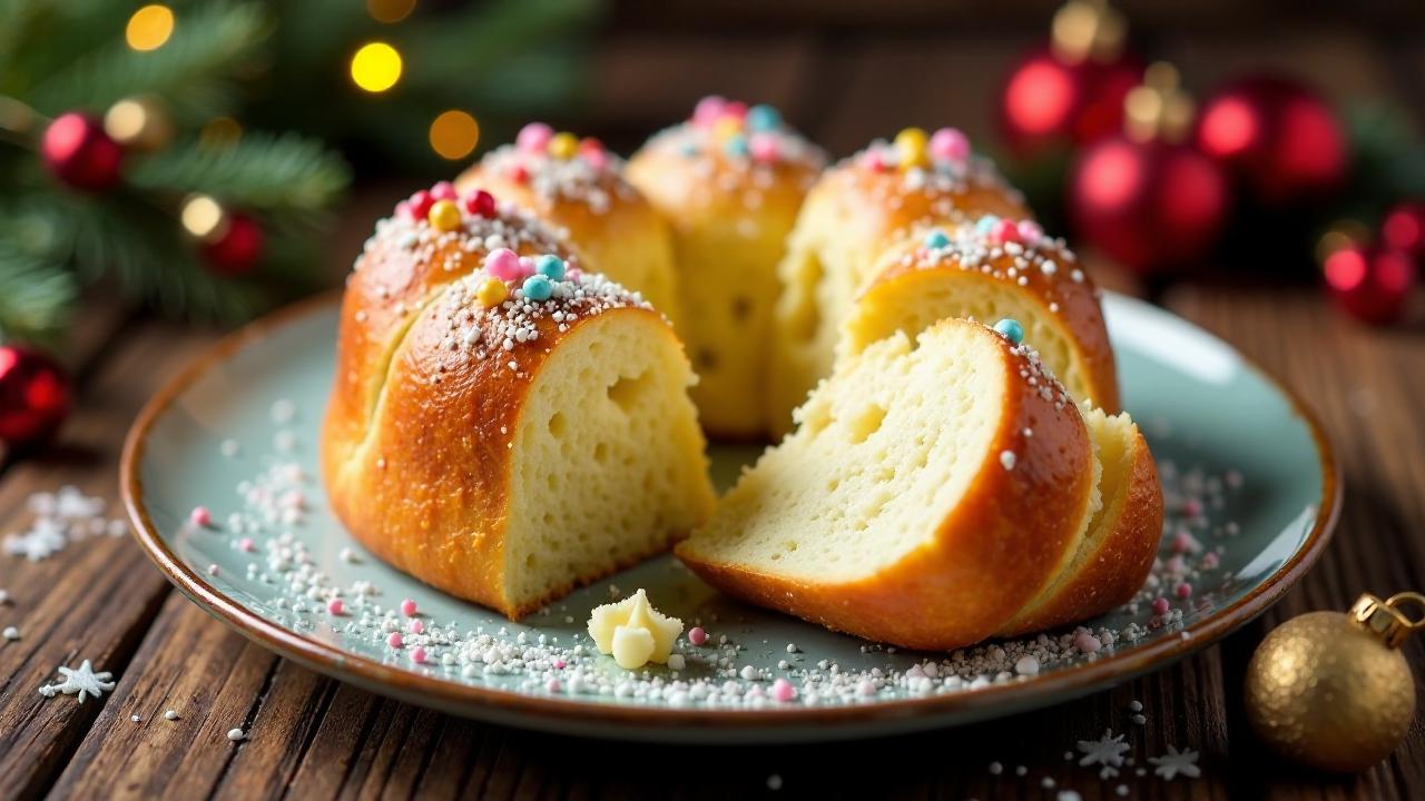 Engelsbrot mit Zuckerperlen