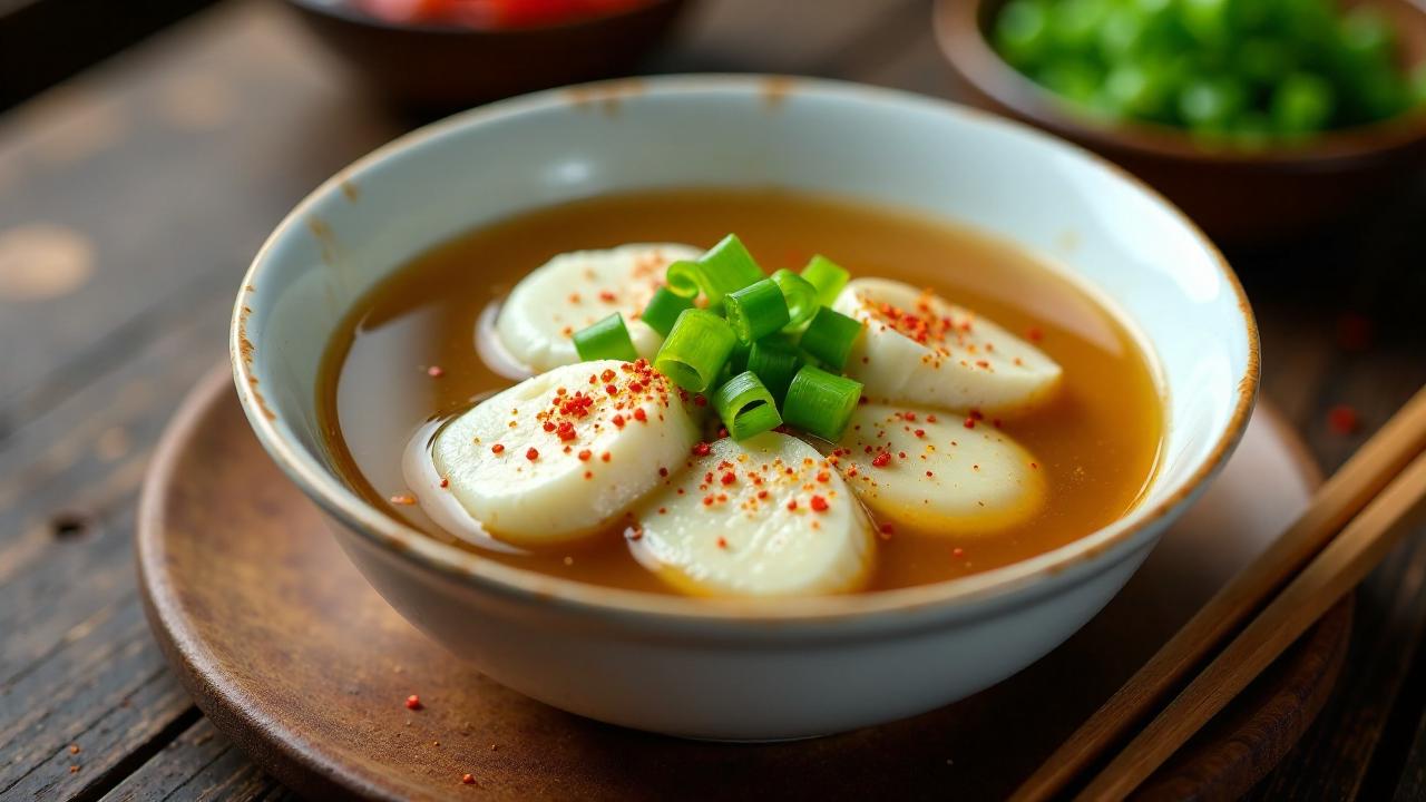 Eomukguk (Fischkuchen Suppe)