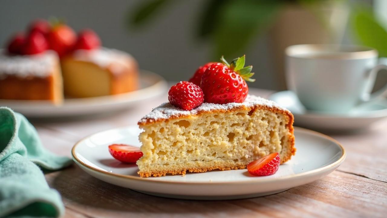 Erdbeer-Haferflocken-Kuchen