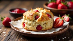 Erdbeer-Kokos-Scones