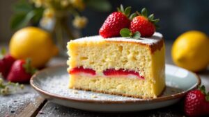 Erdbeer-Lemon Curd-Kuchen