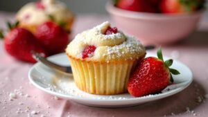 Erdbeer-Mandel-Cupcakes