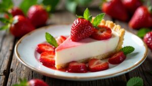 Erdbeer-Panna-Cotta-Tarte